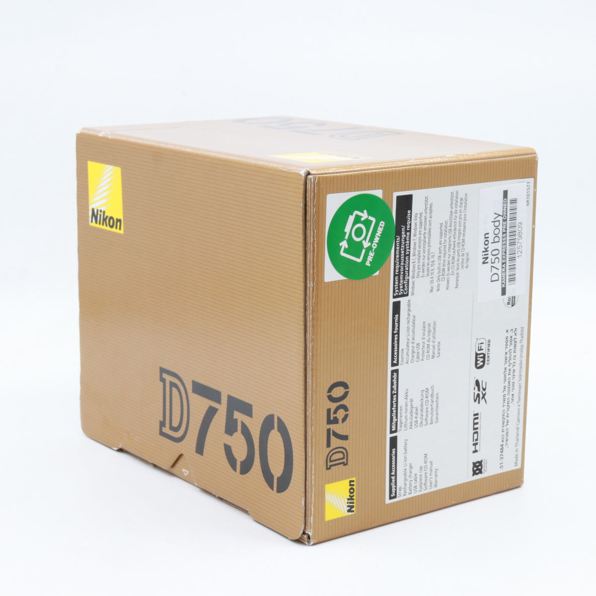 Nikon D750 body used