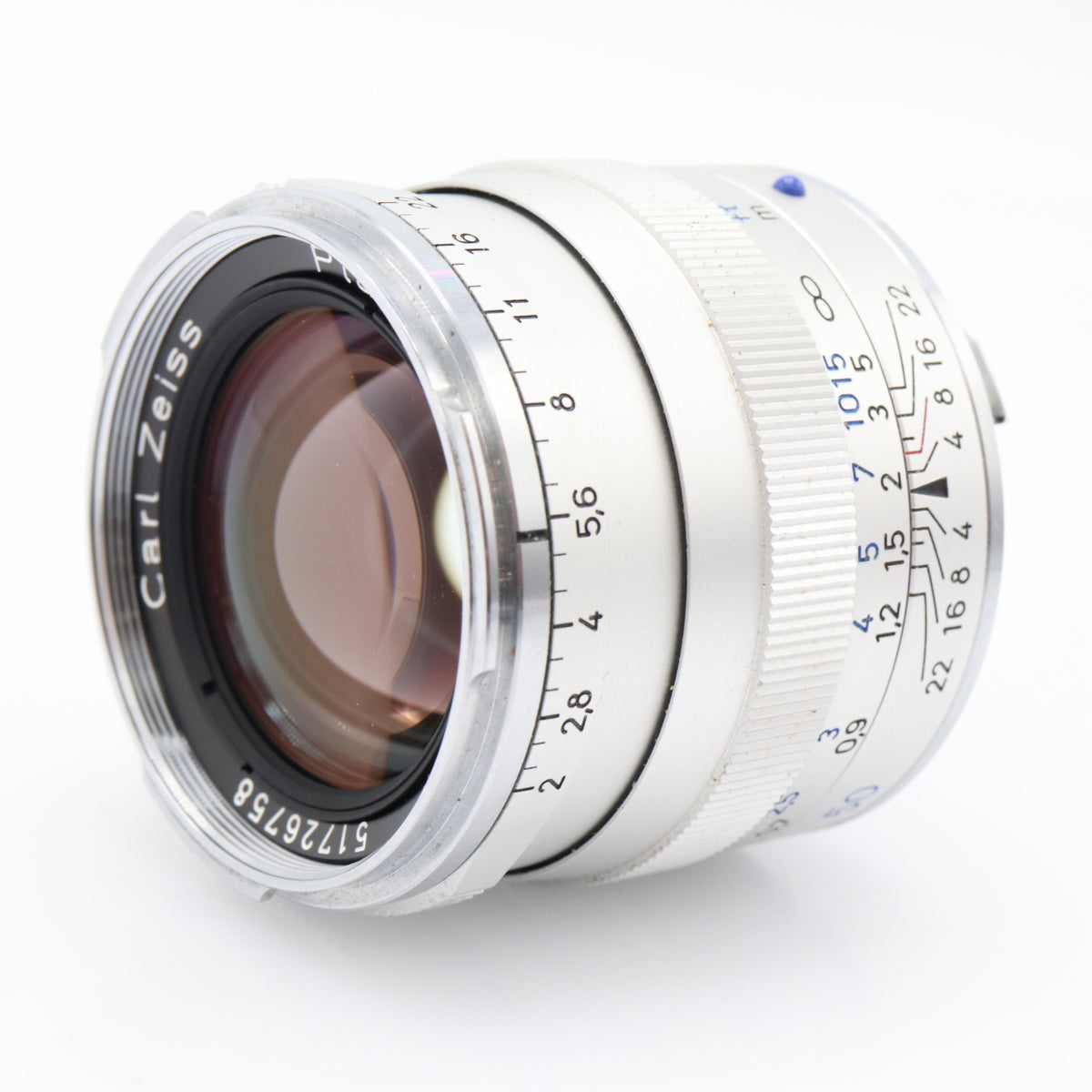 Zeiss 50mm f/2 Planar T* ZM silver used