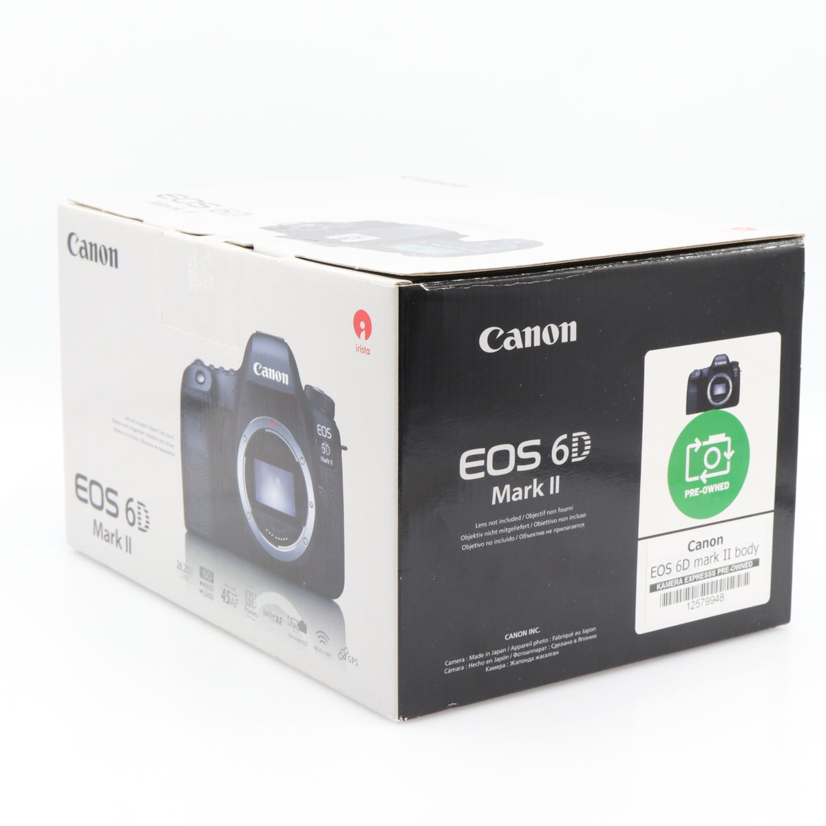 Canon EOS 6D mark II body used
