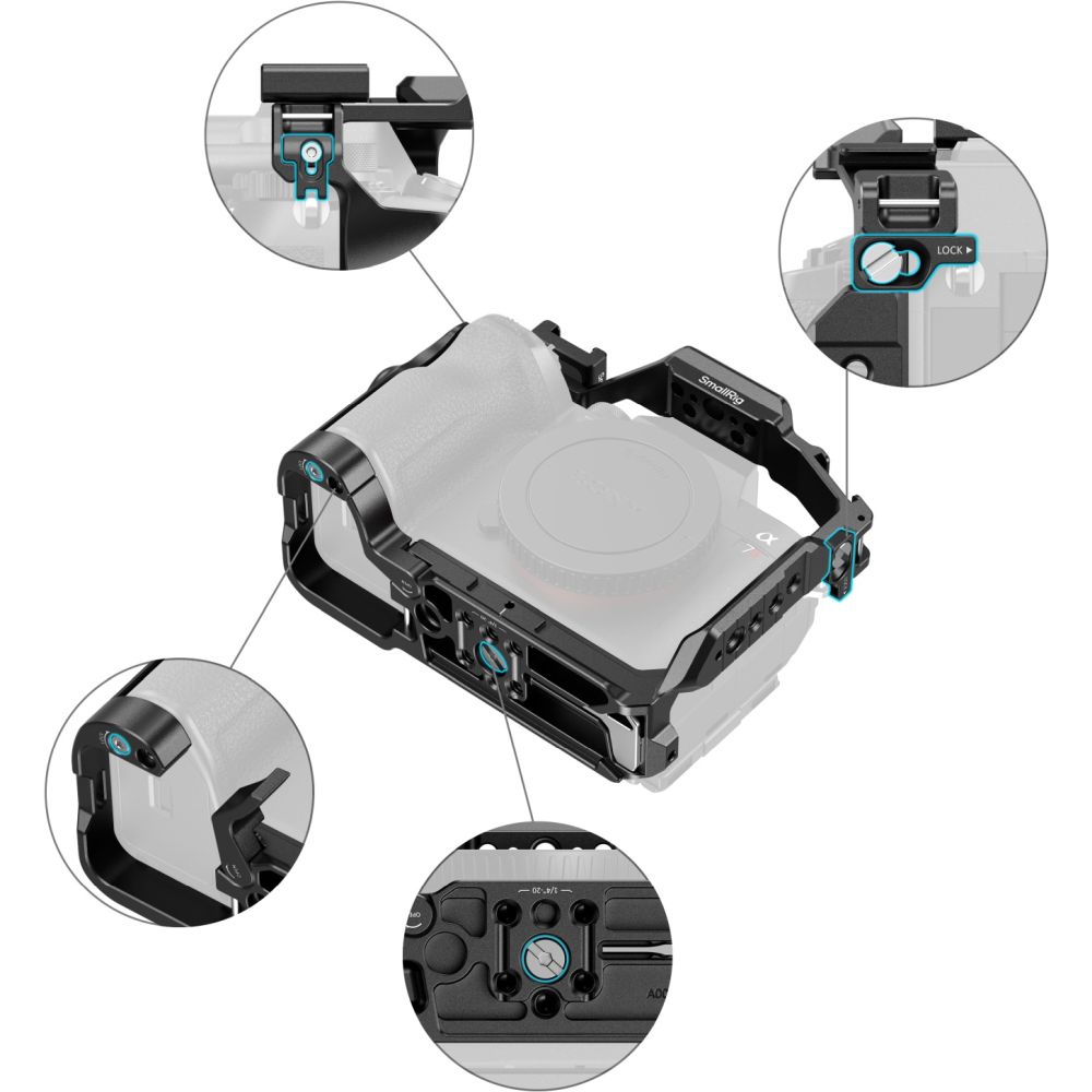 Kit de cage avancée SmallRig 6704 pour Sony Alpha 7R VI