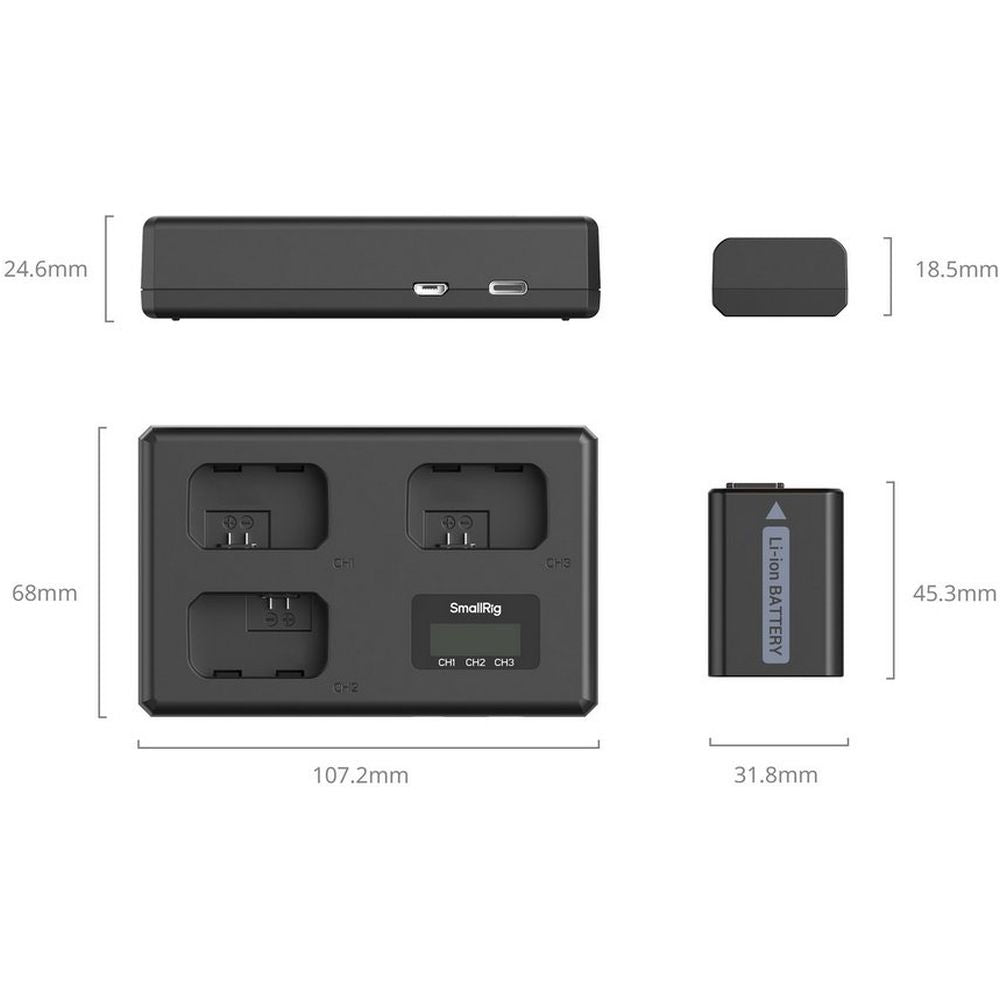 SmallRig 6019 Camera Battery Kit for Sony NP-FW50