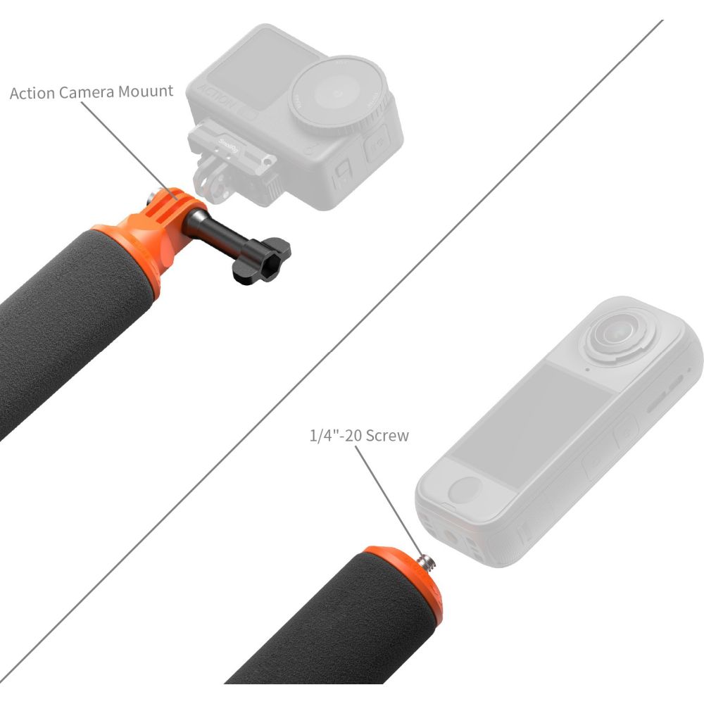 SmallRig 6152 Floating Grip for Action Cameras