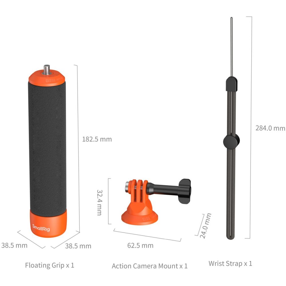 SmallRig 6152 Floating Grip for Action Cameras