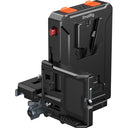 Plaque d'adaptation pour batterie V-Mount SmallRig 5899 avec gestion intelligente de l'alimentation (compatible avec la plaque de dégagement rapide Arca-Swiss)