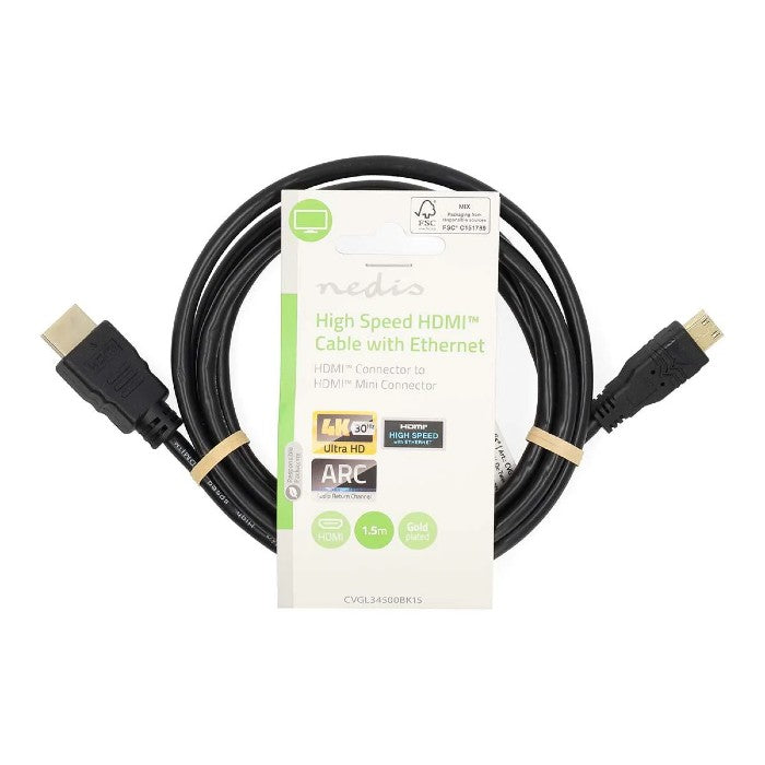 Nedis HDMI - Mini Câble HDMI 1,5m