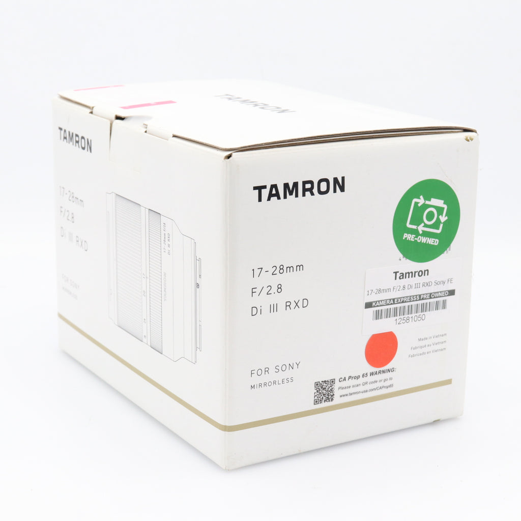 Tamron 17-28mm F/2.8 Di III RXD Sony FE used