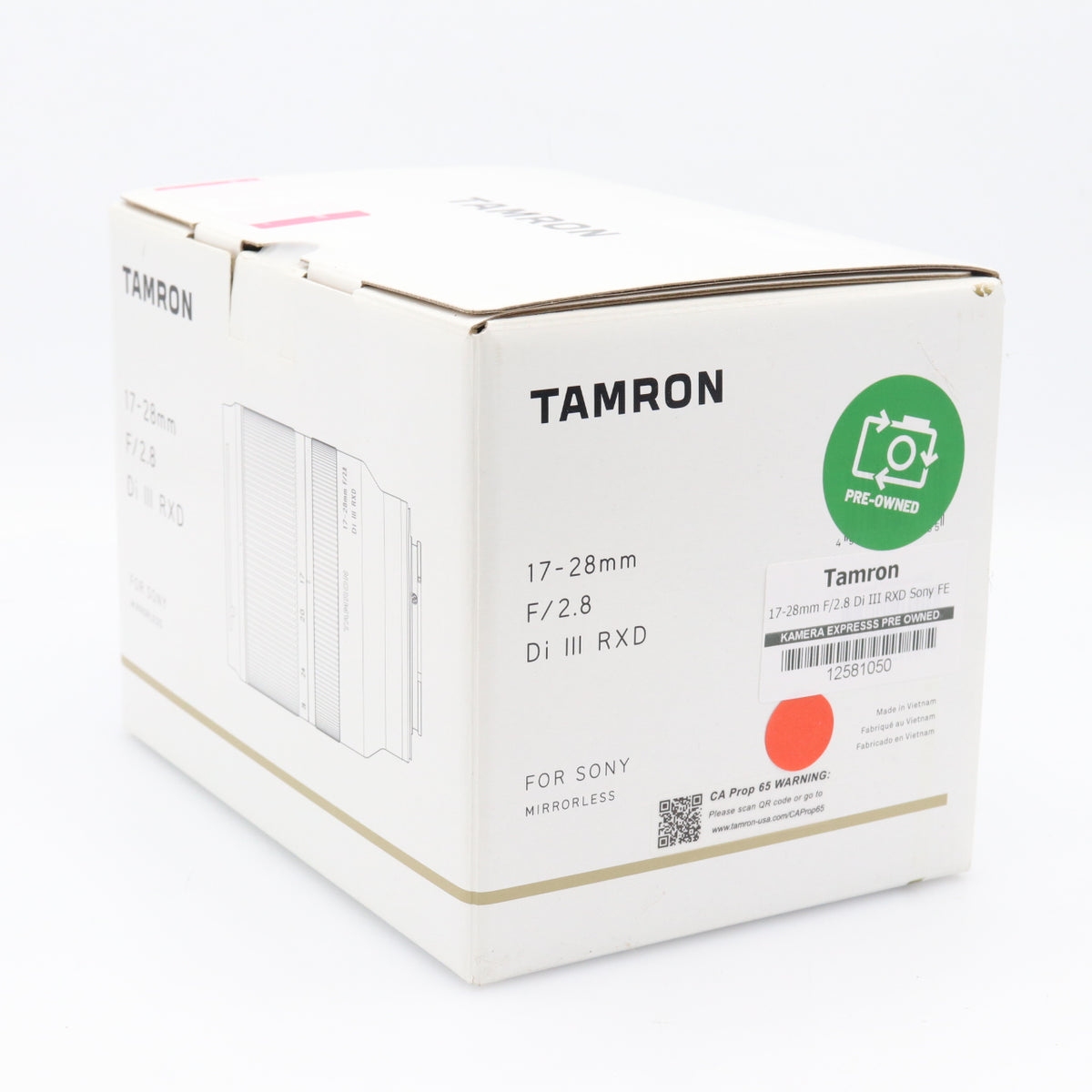 Tamron 17-28mm F/2.8 Di III RXD Sony FE used
