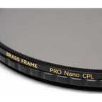 NiSi True Color Pro Nano Filtre polarisant circulaire 62mm (cadre en laiton)