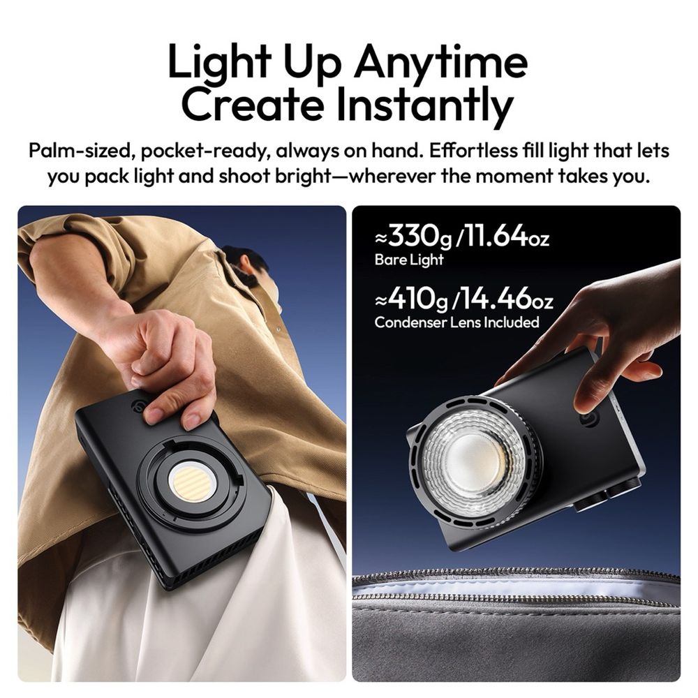 Ulanzi C01 COB Light 100W Bi Color(Mini Bowens Mount Diffuser)