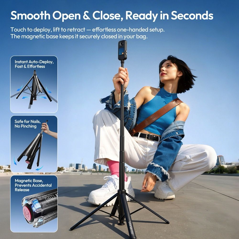 Ulanzi TT91 Auto Open Extension Pole (1/4'' Mount)