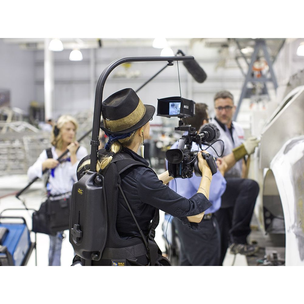Système de support de caméra Easyrig Minimax avec bras d'éclairage STABIL et système de dégagement rapide (MM100STLQ)