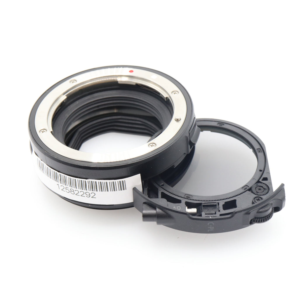 Canon EF - EOS R Mount Adapter with drop-in circular polarising filter A used