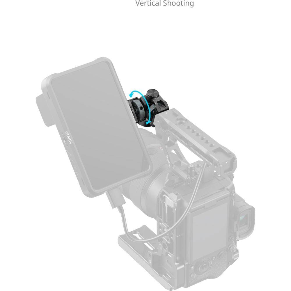 Support de moniteur SmallRig 6314 pour prises de vue horizontales et verticales avec vis de positionnement ARRI 3/8"-16