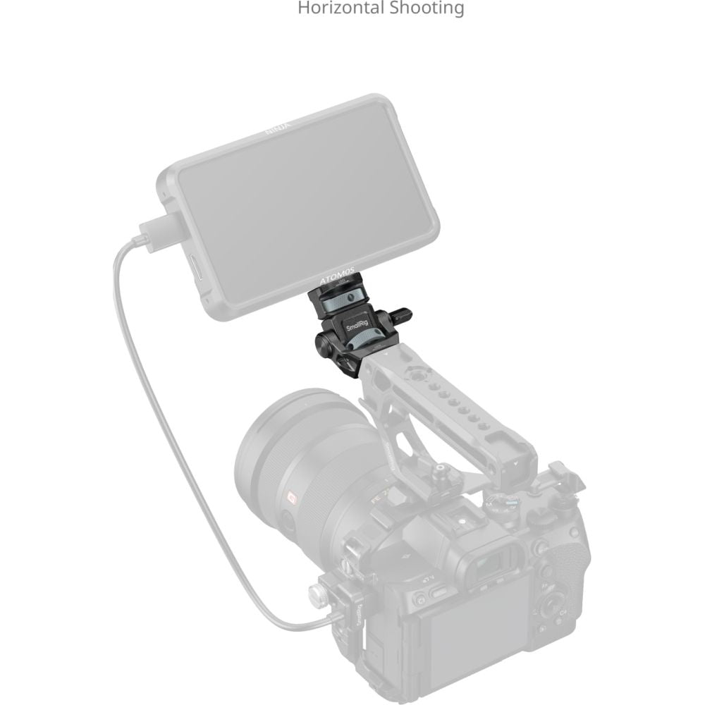 Support de moniteur SmallRig 6314 pour prises de vue horizontales et verticales avec vis de positionnement ARRI 3/8"-16