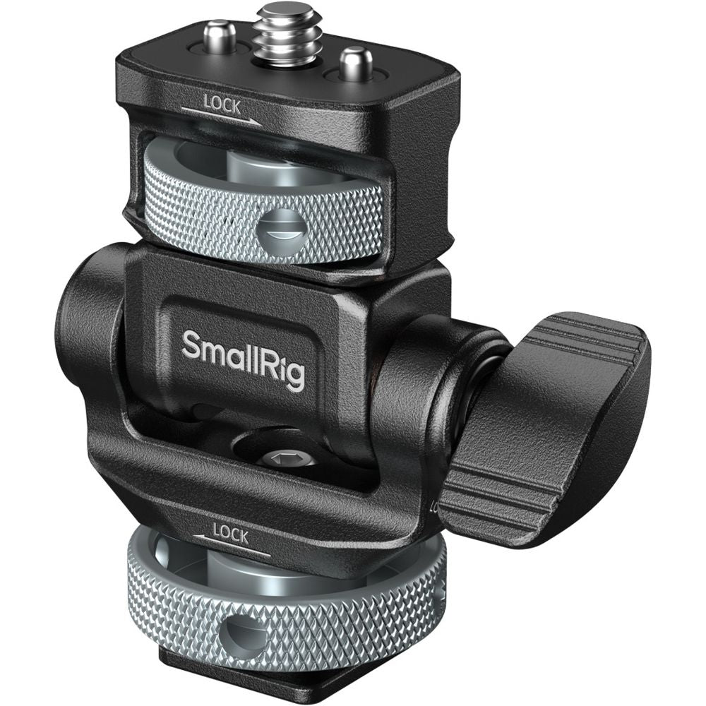 SmallRig 6313 Monitor Support for Horizontal & Vertical Shooting with Cold Shoe Mount