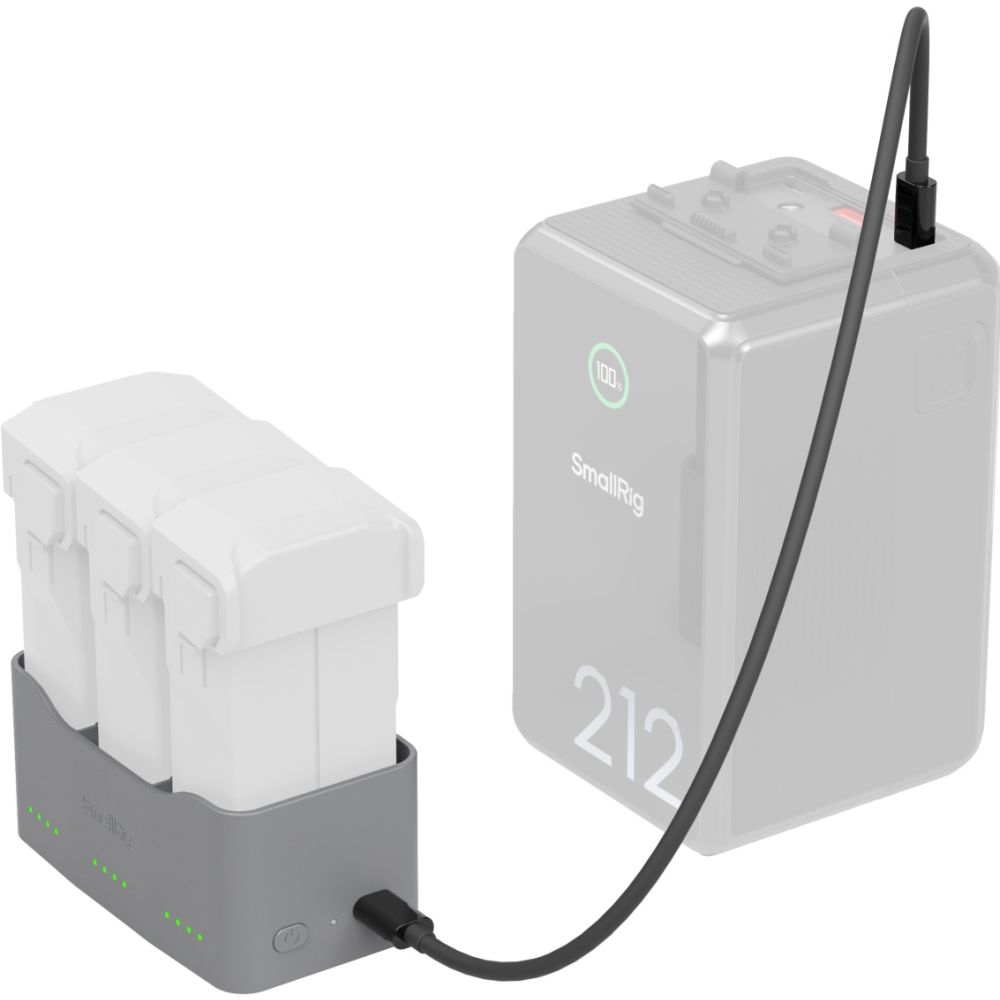 Chargeur de batterie SmallRig 6501 65 W pour DJI Mini 5 / 4 / 3 Pro