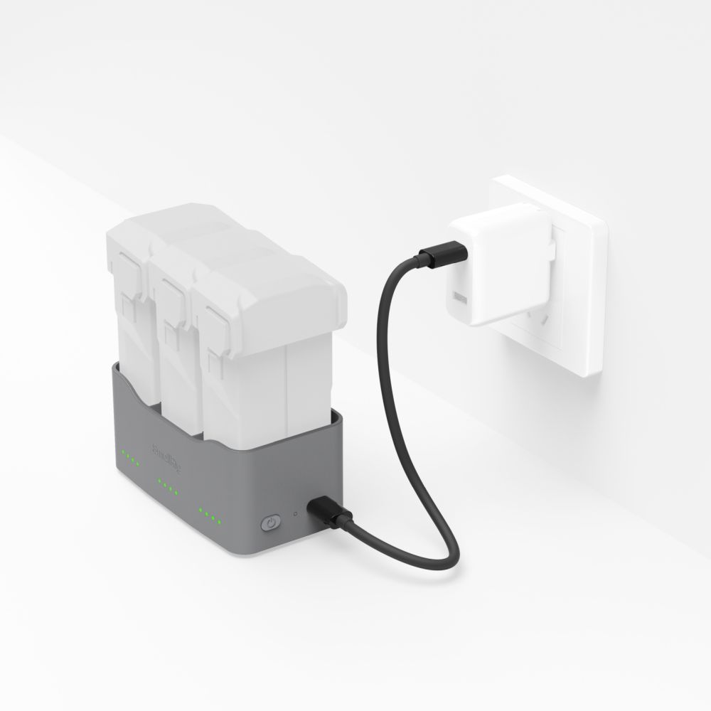 Chargeur de batterie SmallRig 6501 65 W pour DJI Mini 5 / 4 / 3 Pro