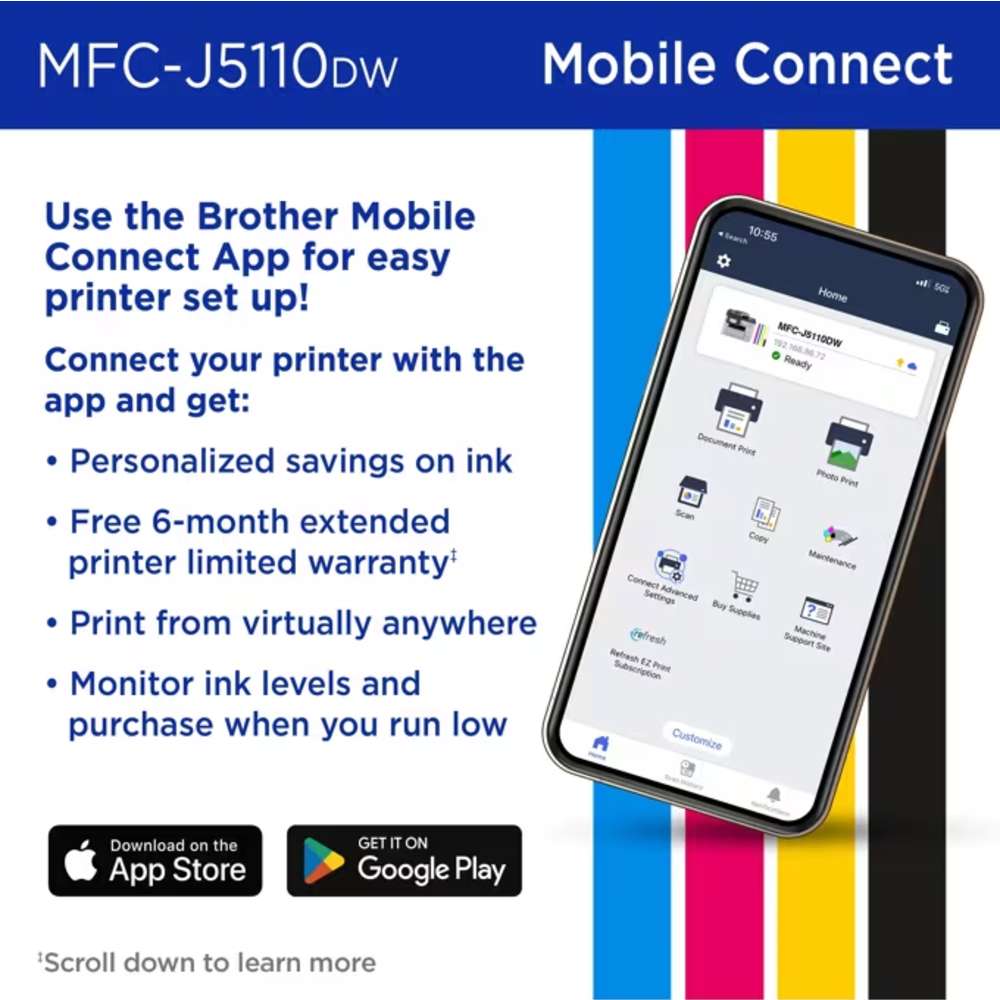 Brother MFC-J5110DW all-in-one colour inkjet printer