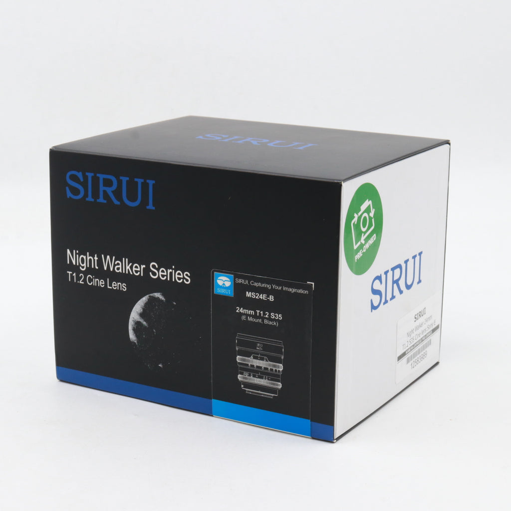 Sirui Night Walker 24mm T1.2 S35 Cine lens Sony E used