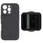 ShiftCam iPhone 16 Pro Étui Gris Foncé Fabric + LensUltra 1,33x Anamorphic
