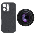 ShiftCam iPhone 16 Pro Étui Gris Foncé Fabric + LensUltra 16mm Grand Angle