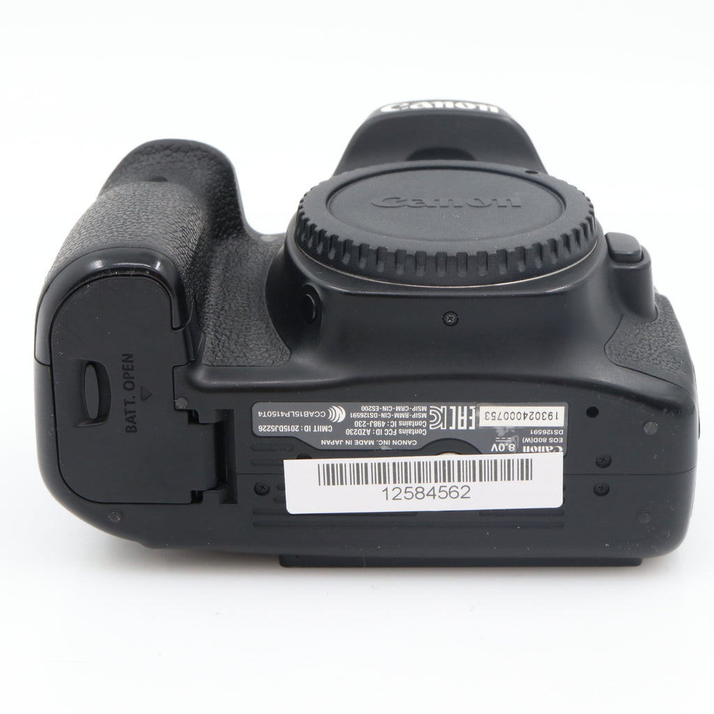 Canon EOS 80D body used