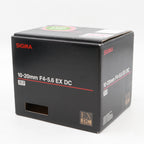 Sigma 10-20mm F/4-5.6 EX DC HSM Nikon used