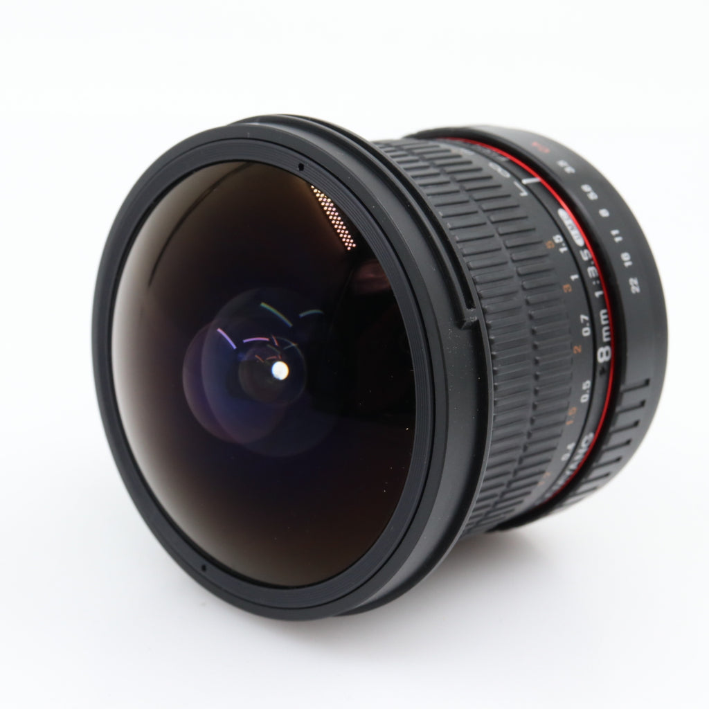 Samyang 8mm f/3.5 Fisheye Canon CSII used
