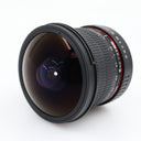 Samyang 8mm f/3.5 Fisheye Canon CSII used
