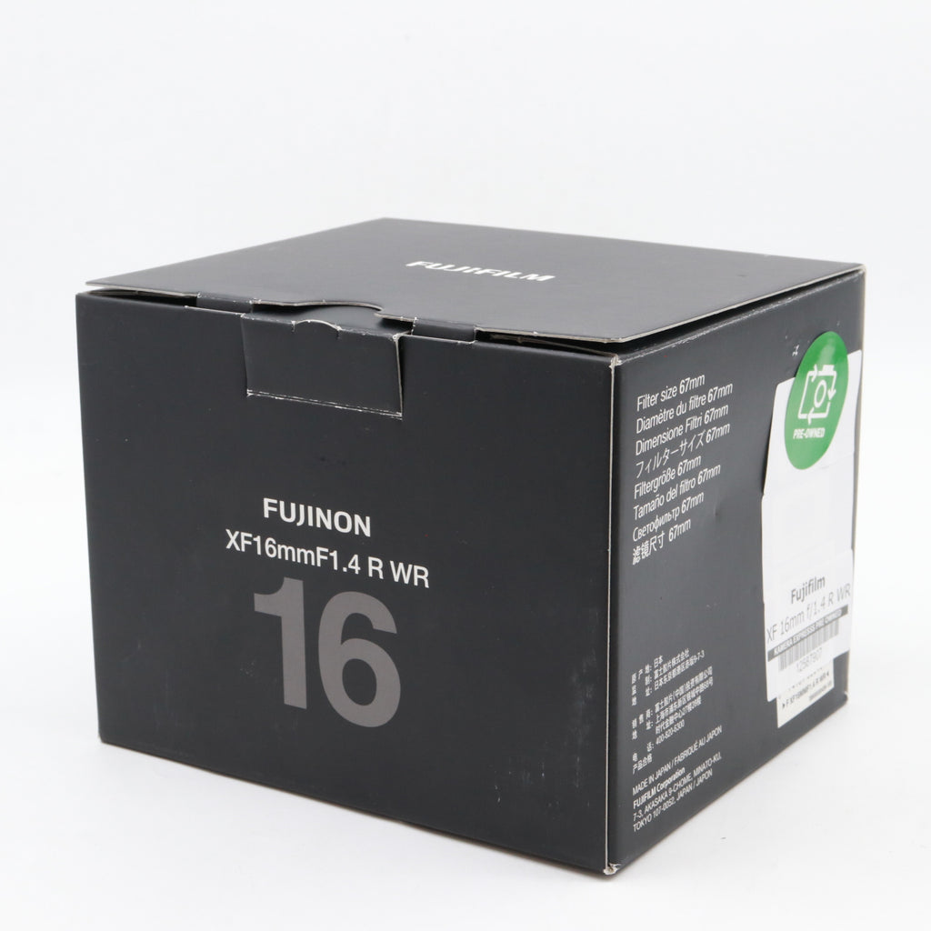 Fujifilm XF 16mm f/1.4 R WR used