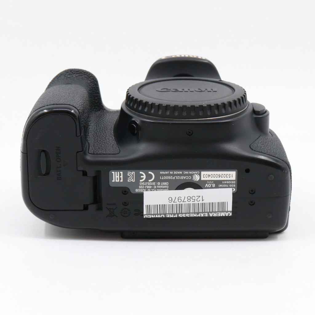 Canon EOS 70D body used