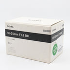Sigma 18-35mm f/1.8 DC HSM Art Canon EF-S used