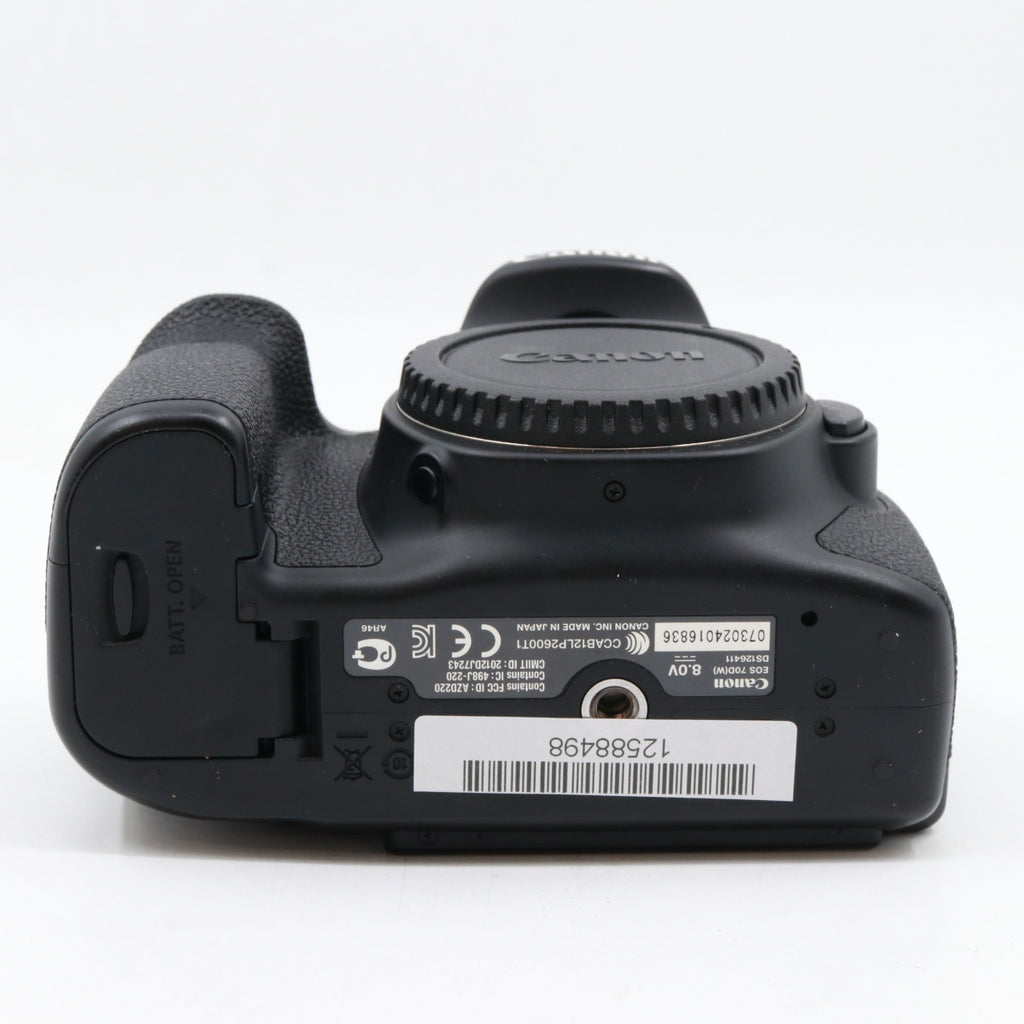 Canon EOS 70D body used