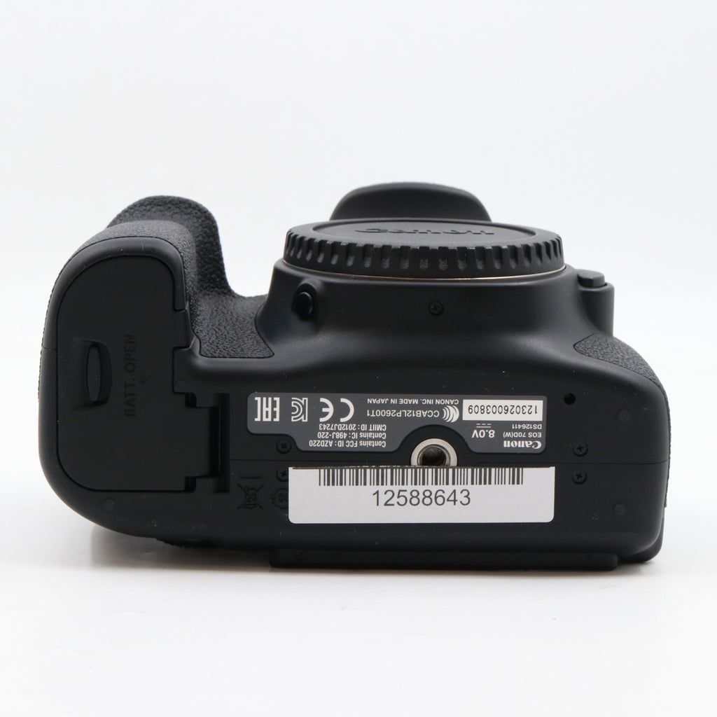 Canon EOS 70D body used