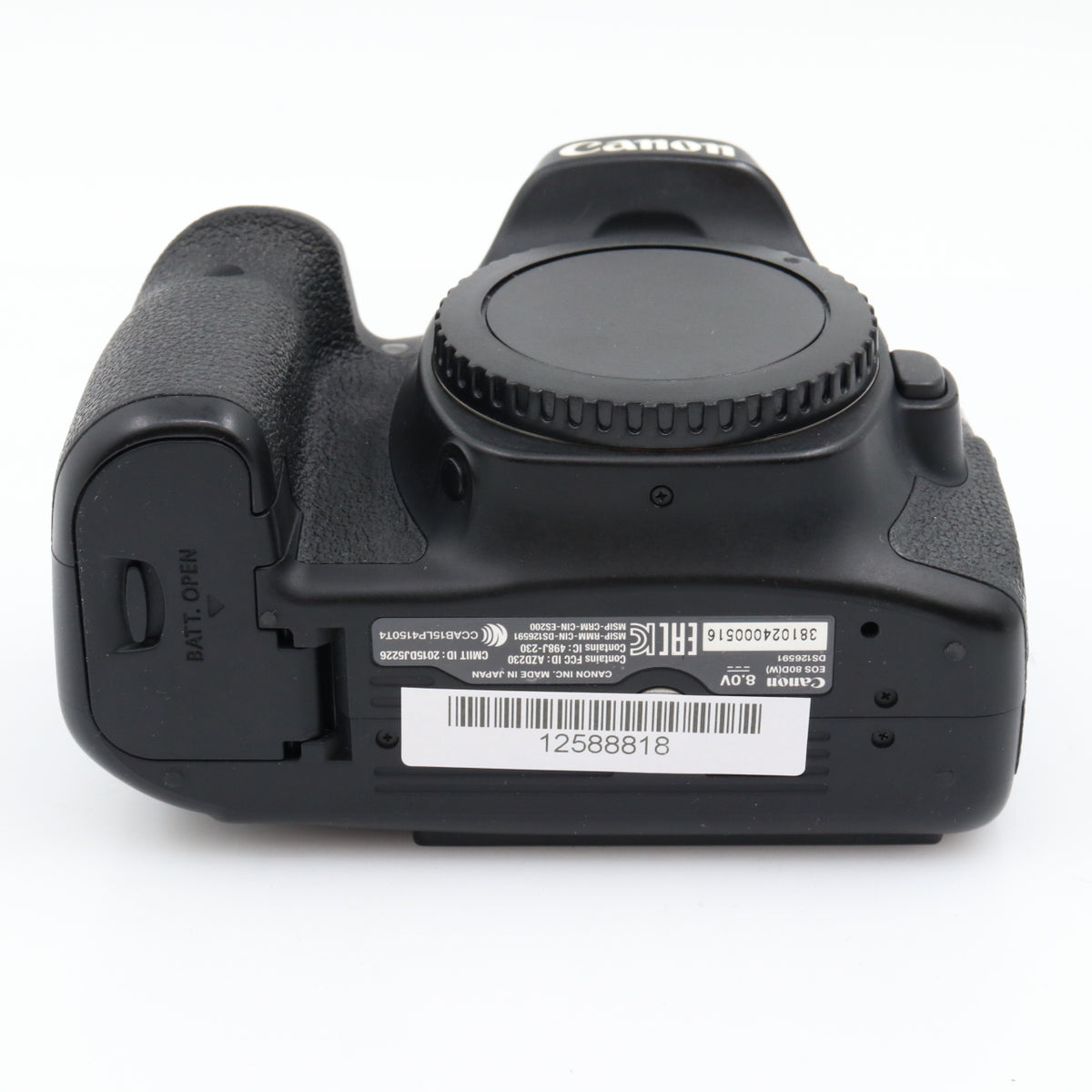 Canon EOS 80D body used