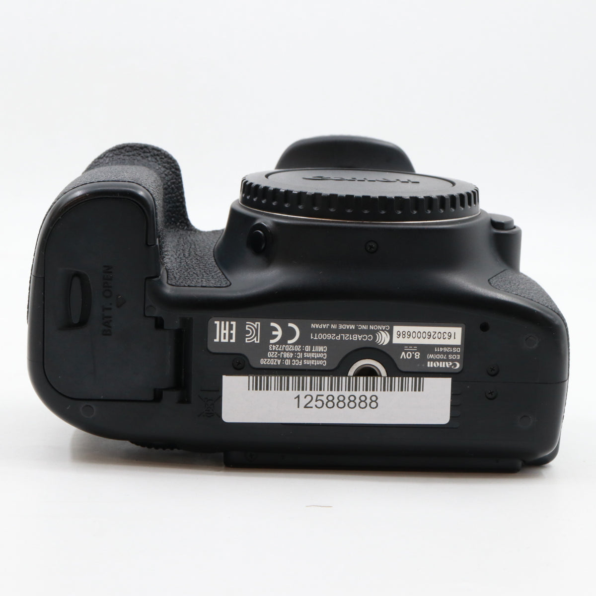 Canon EOS 70D body used