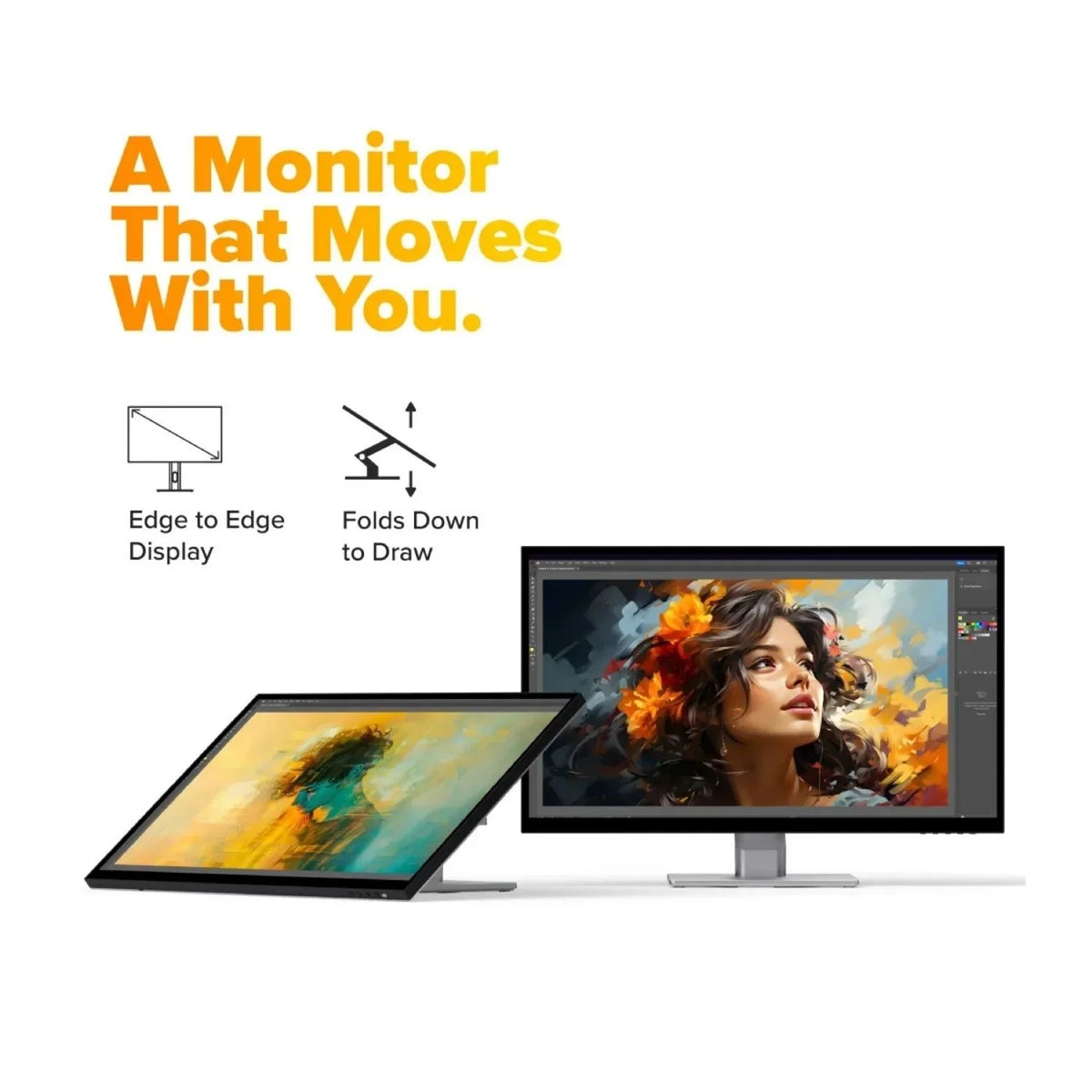 Moniteur Tactile Alogic Clarity Fold Touch 27" 4K avec Webcam et USB-C Power Delivery