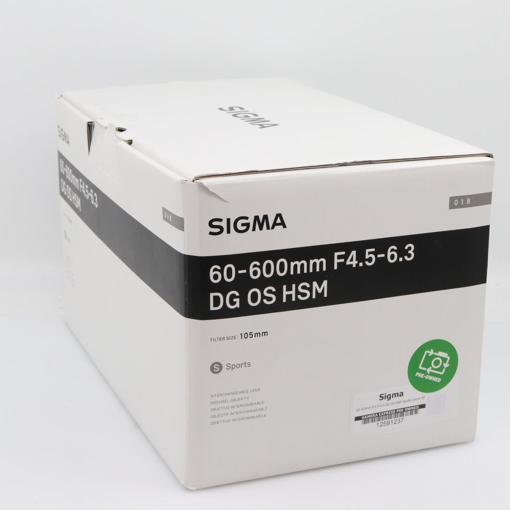 Sigma 60-600mm f/4.5-6.3 DG OS HSM Sports Canon EF occasion