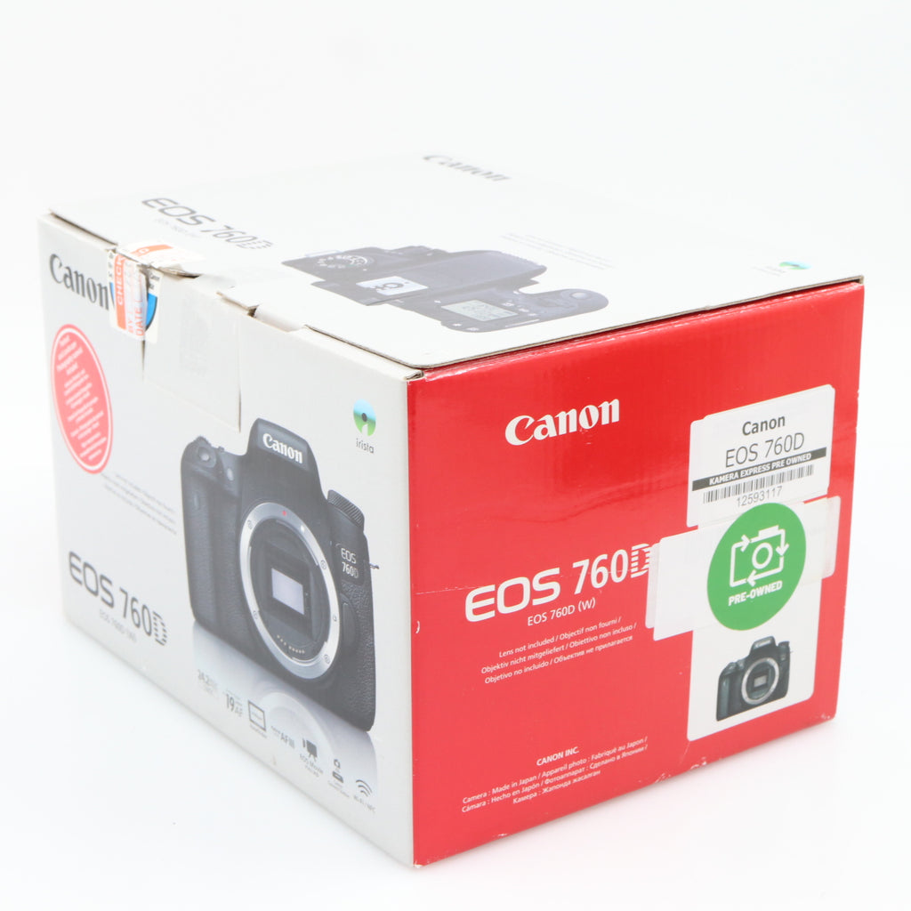 Canon EOS 760D body used