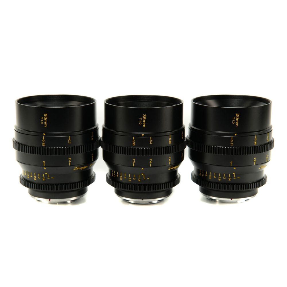 Zhongyi Mitakon S35 Cine lens bundle set (20/35/50mm T1.0) pour Sony E